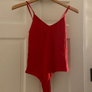 red pacsun bodysuit